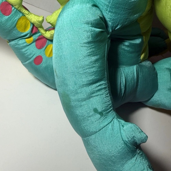 Publix Dinosaur Plush Mascot Plato Super Market Promo Toy Blue Green 15” - Picture 3 of 5